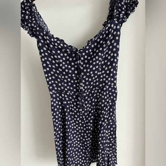 Reformation Pacey Navy Dress - Picture 2 of 3